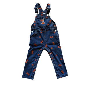 Christian Robinson Toddler Microscope Embroidered Overalls x Target Blue 2T
